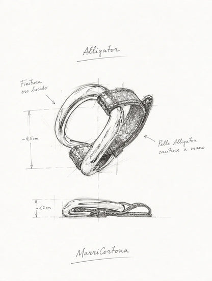 Pulsera de caimán "Tierra"