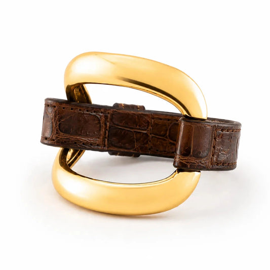 Bracciale Alligator 'Cioccolato'
