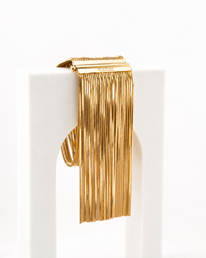 Pulsera 'Voila' chapado en oro amarillo talla S