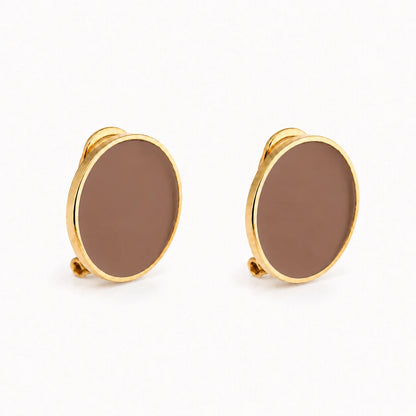 Pendientes de esmalte 'Follaje'