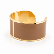 Pulsera de esmalte L 30 mm 'Caffellatte'
