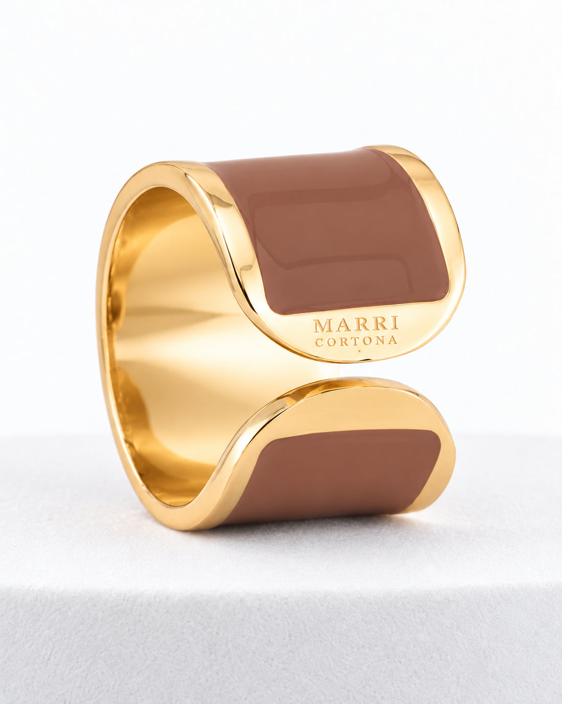 'Caffellatte' Enamel Ring