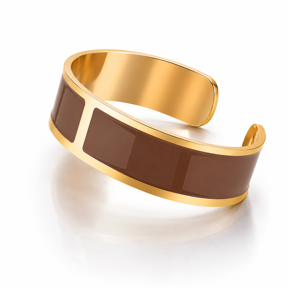 Pulsera Esmalte M 15 mm 'Caffellatte'