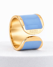 'Pastel Sky Blue' Enamel Ring