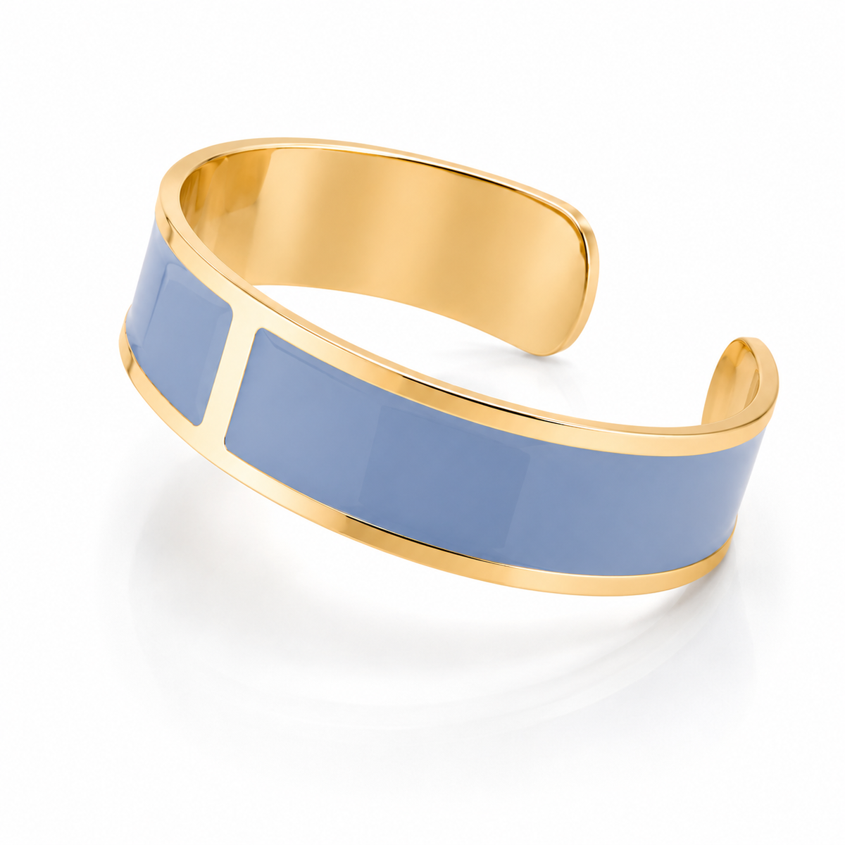 Bracciale Smalto M mm 15  'Celeste pastello'