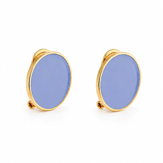 'Black' Enamel Earrings