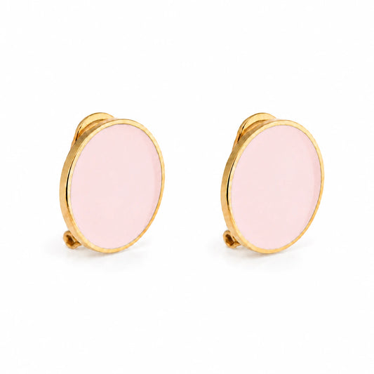 'Black' Enamel Earrings