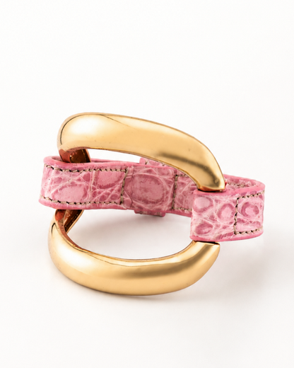 Pulsera de cocodrilo 'Ciclamino'