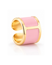 Enamel ring 'Cyclamen'