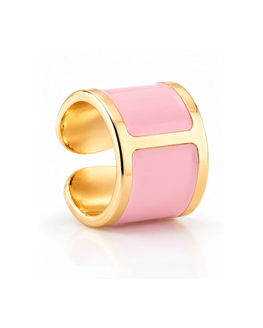 Anello smalto  Ciclamino