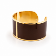 Bracciale Smalto L mm 30 'Cioccolato'