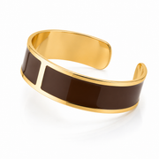Pulsera Esmalte M 15 mm 'Chocolate'