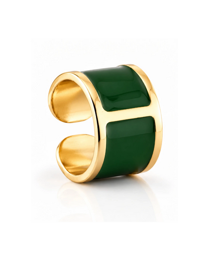 Anillo esmaltado 'Ciprés'
