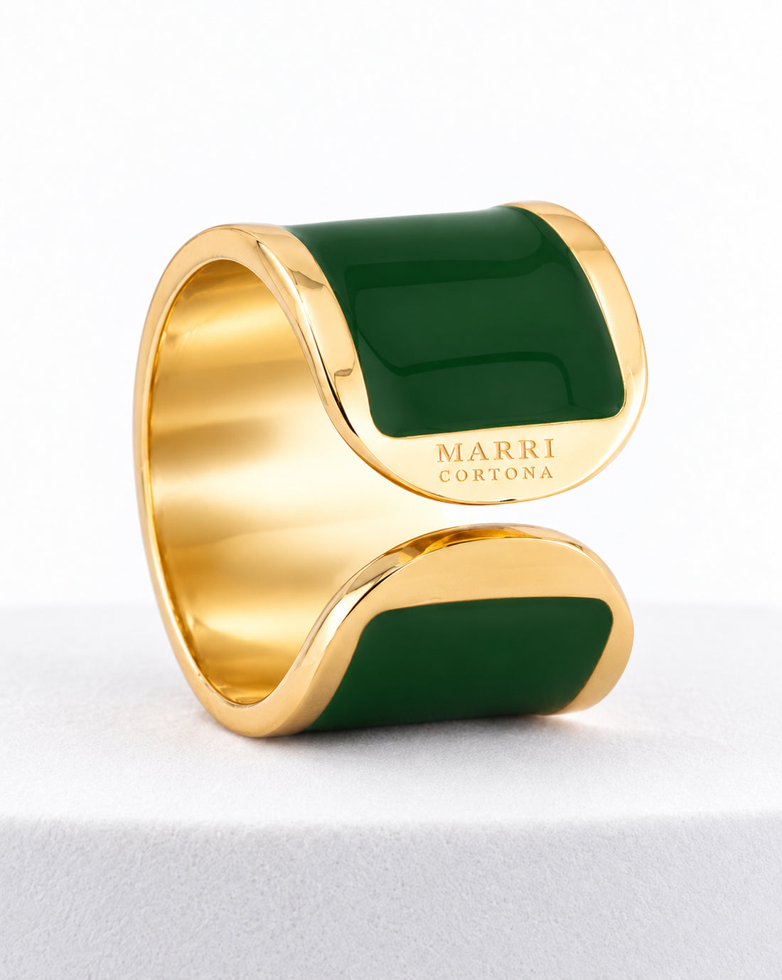 Anillo esmaltado 'Ciprés'
