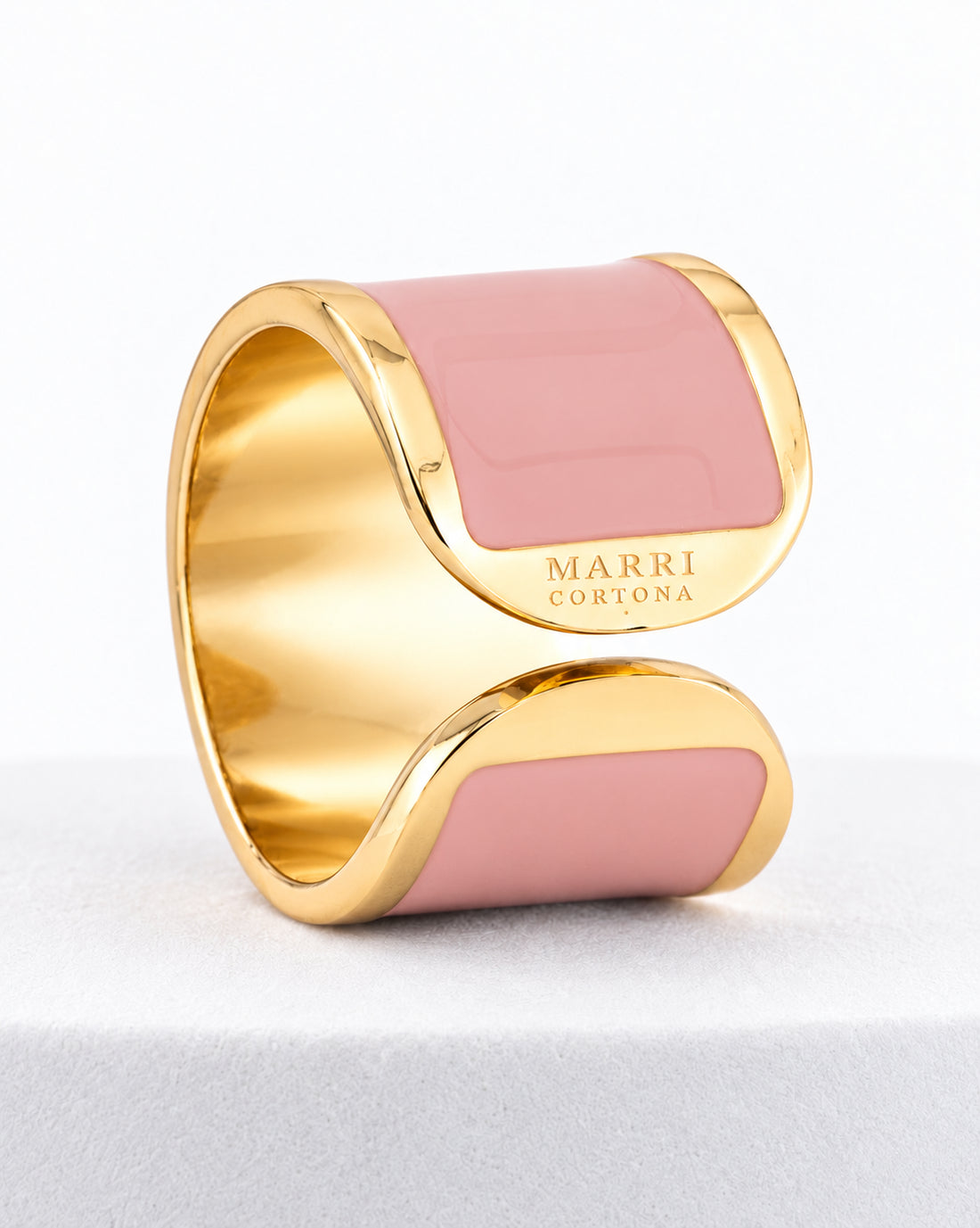 'Cipria' enamel ring