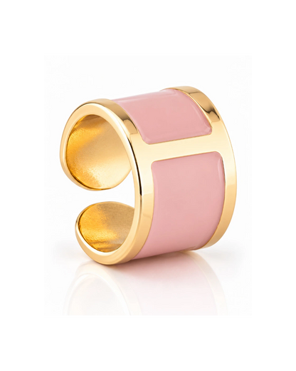 'Cipria' enamel ring
