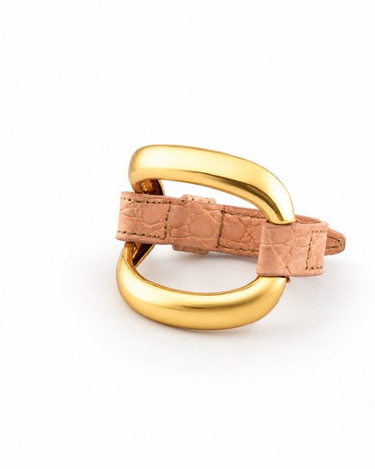 Brazalete de aligátor «Cipria»