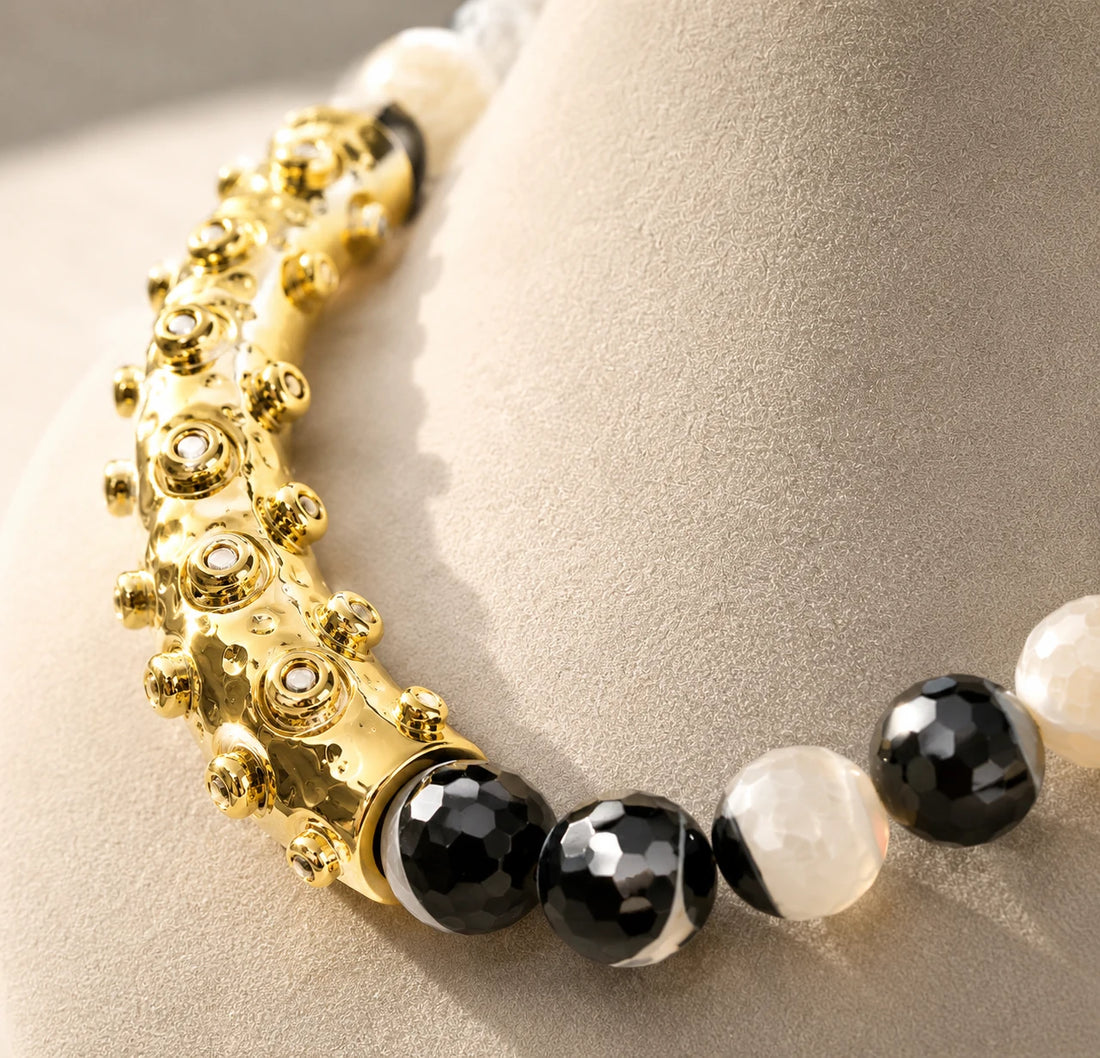 Collana Octopus  Agatha Bianca e Nera