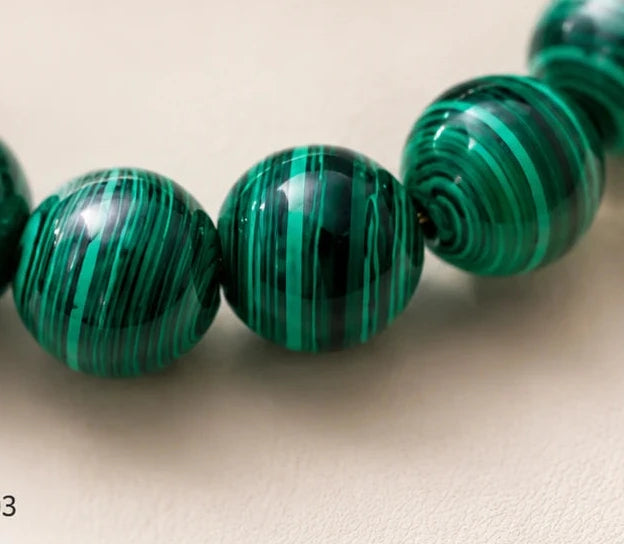 Collana Octopus con malachite