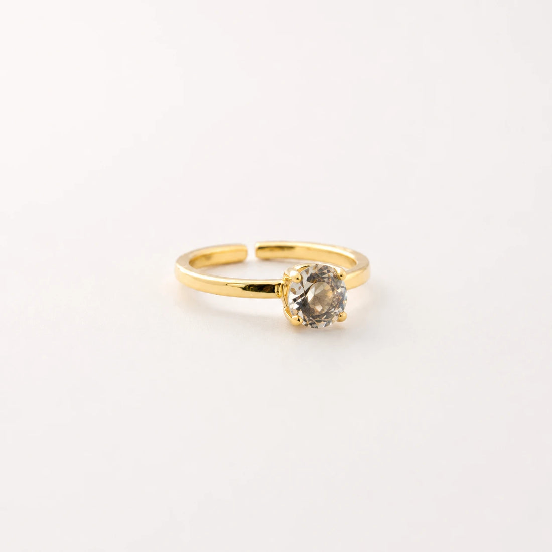 Anillo de cristal 'Trilogy' Salvia y Aguamarina