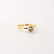 Anillo de cristal 'Trilogy' Salvia y Aguamarina