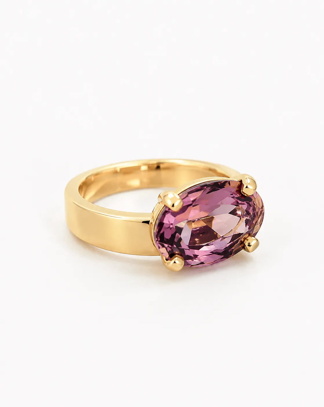 Anillo de Cristal 'Trilogy' Ámbar y Morado