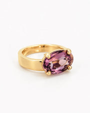 Anillo de Cristal 'Trilogy' Ámbar y Morado
