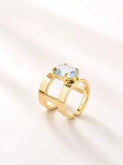 Anello  Cristallo 'Unico' Acquamarina