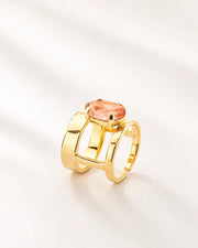 Anello  Cristallo 'Unico' Champagne