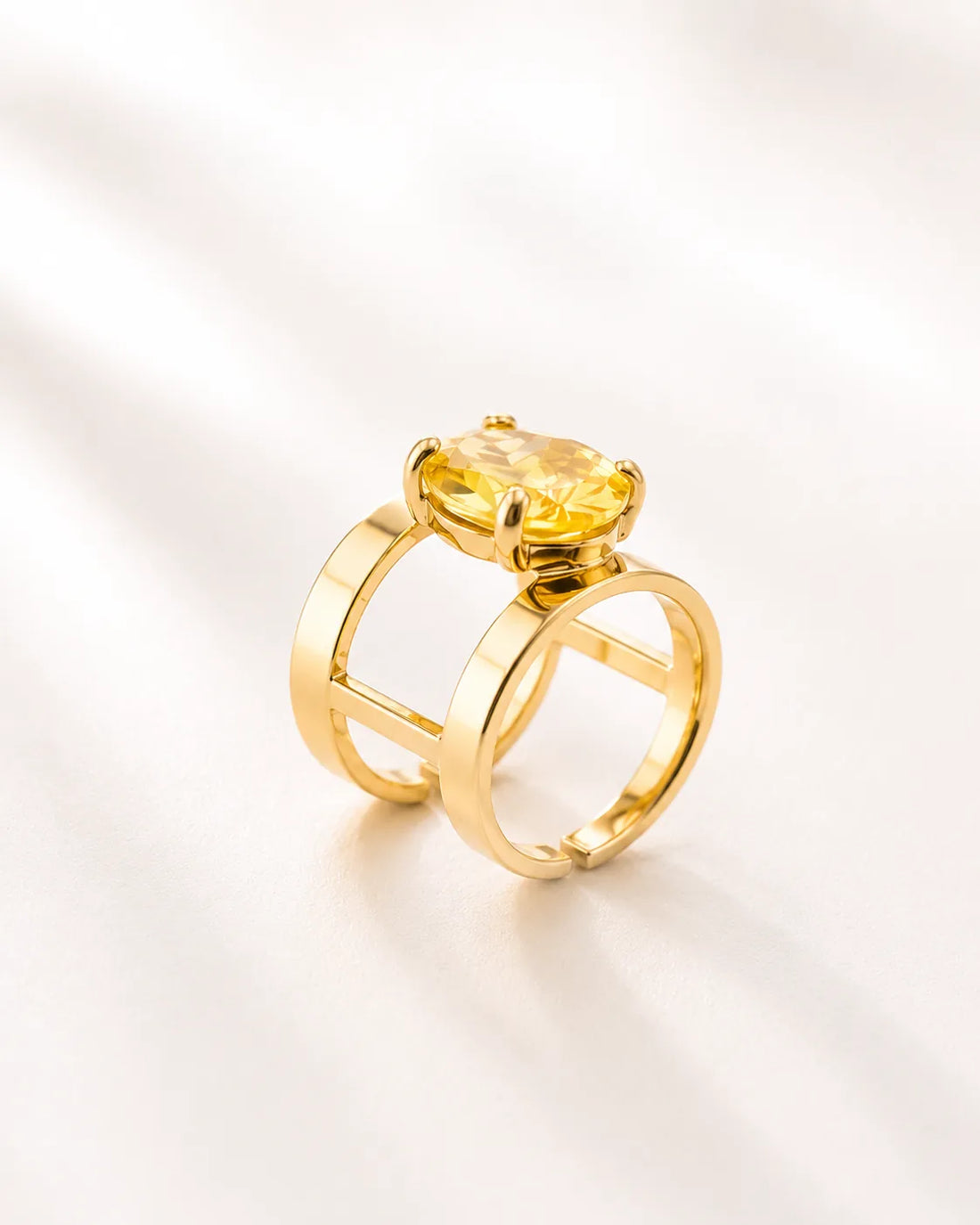 Anello  Cristallo 'Unico' Citrino