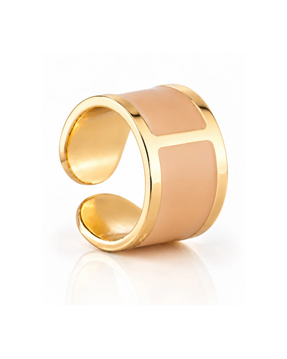 Anello smalto Crema Fiorentina