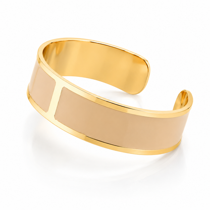 Pulsera Esmalte M 15 mm 'Crema Fiorentina'