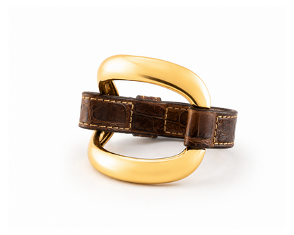 Pulsera Alligator 'Cuero'