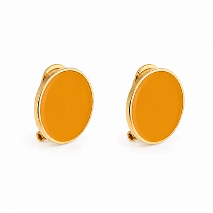 Pendientes de esmalte 'Follaje'