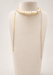 Choker di perle con cursore