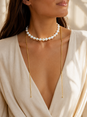 Choker di perle con cursore