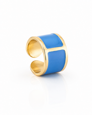 Anello smalto ' Denim'