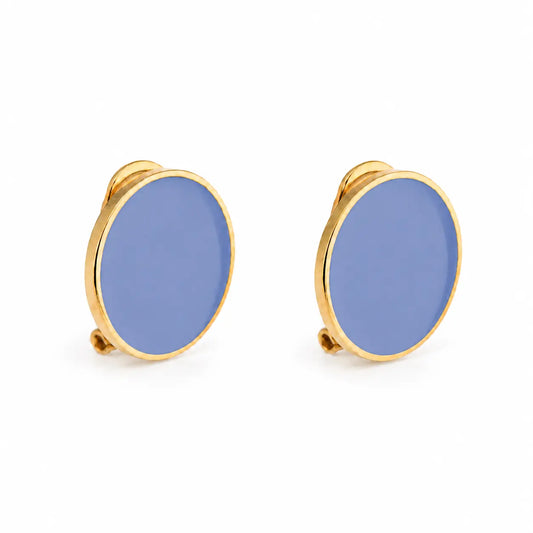 'Black' Enamel Earrings