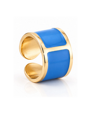 'Denim' Enamel Ring