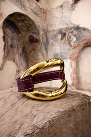 Bracciale Alligator Borgogna