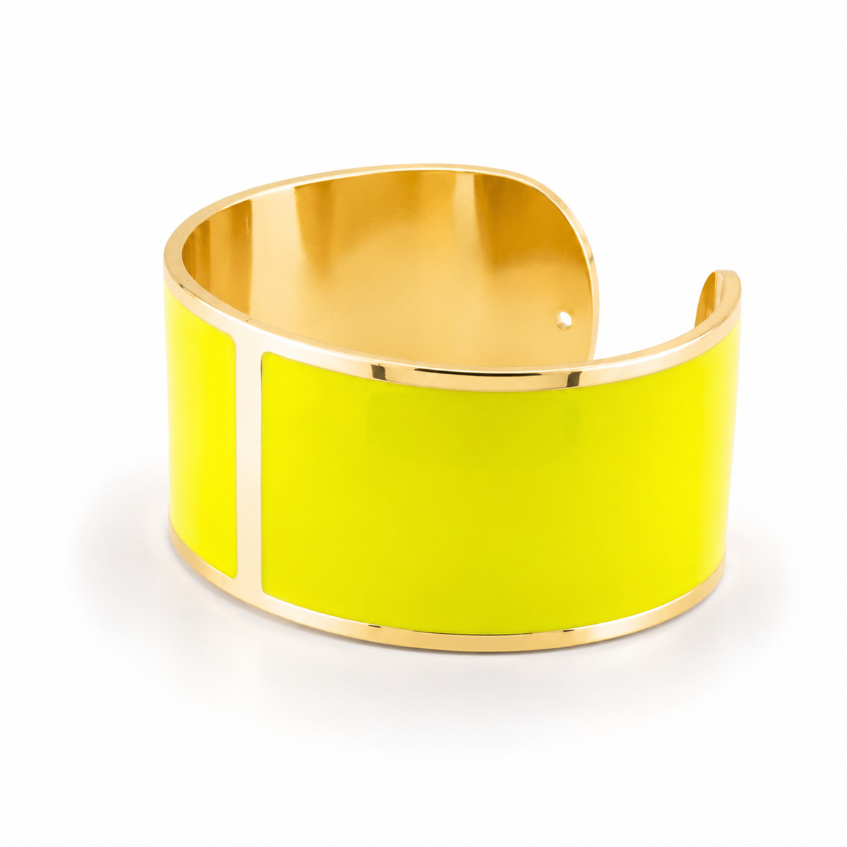 Bracciale Smalto L mm 30 'Giallo Evidenziatore'