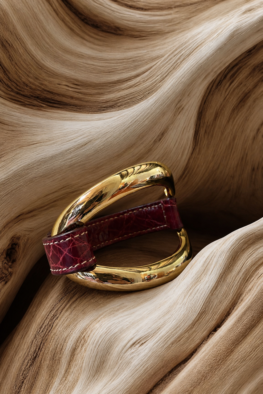 Bracciale Alligator Borgogna