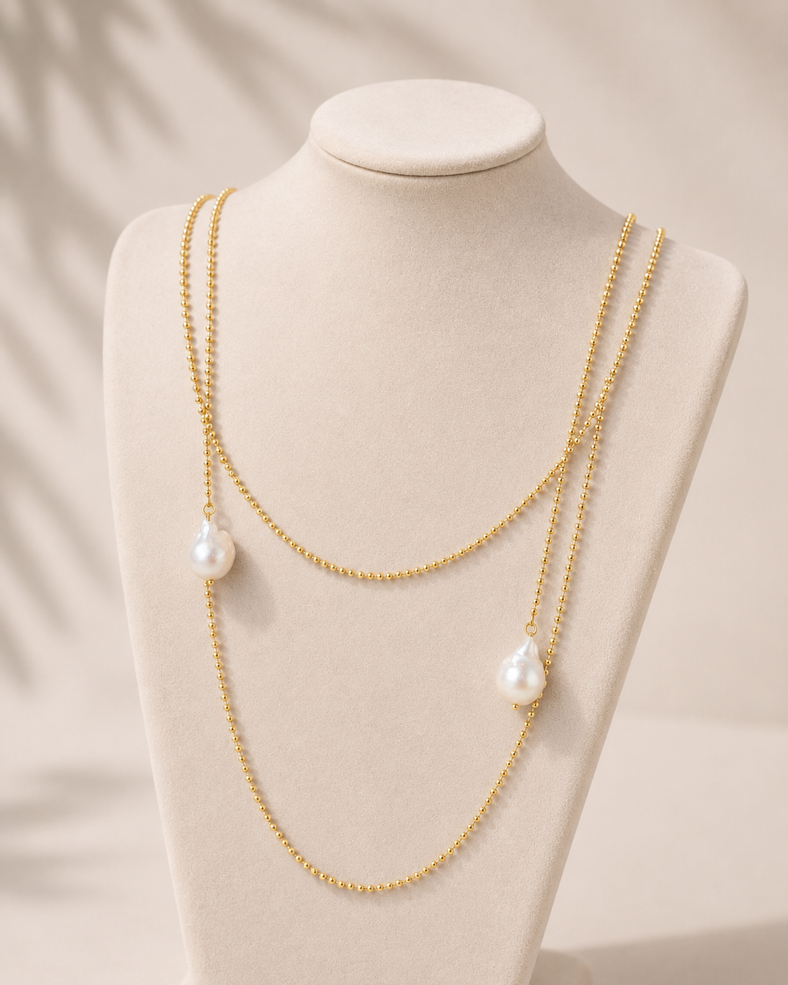 Collana 'Filo di luce' con perle