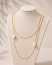 Collana 'Filo di luce' con perle