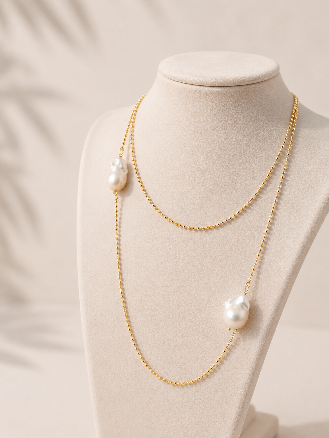 Collana 'Filo di luce' con perle