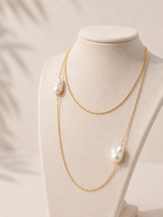 Collana 'Filo di luce' con perle