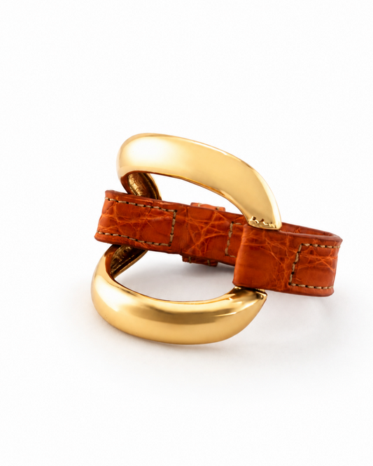 Pulsera de aligátor 'Follaje'
