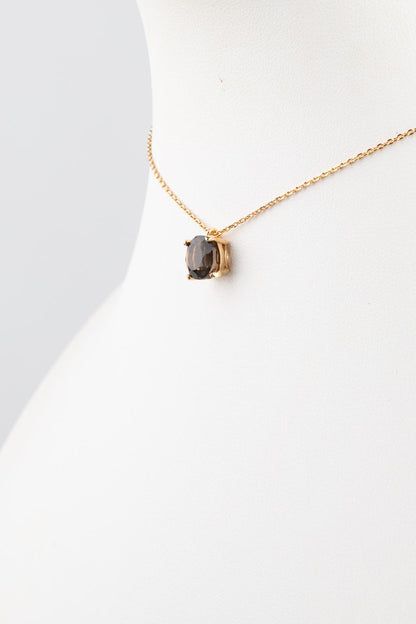 La Pietra dell’Anima di Giugno  Choker Quarzo fume’ , ct 1.77 Diametro 8 mm