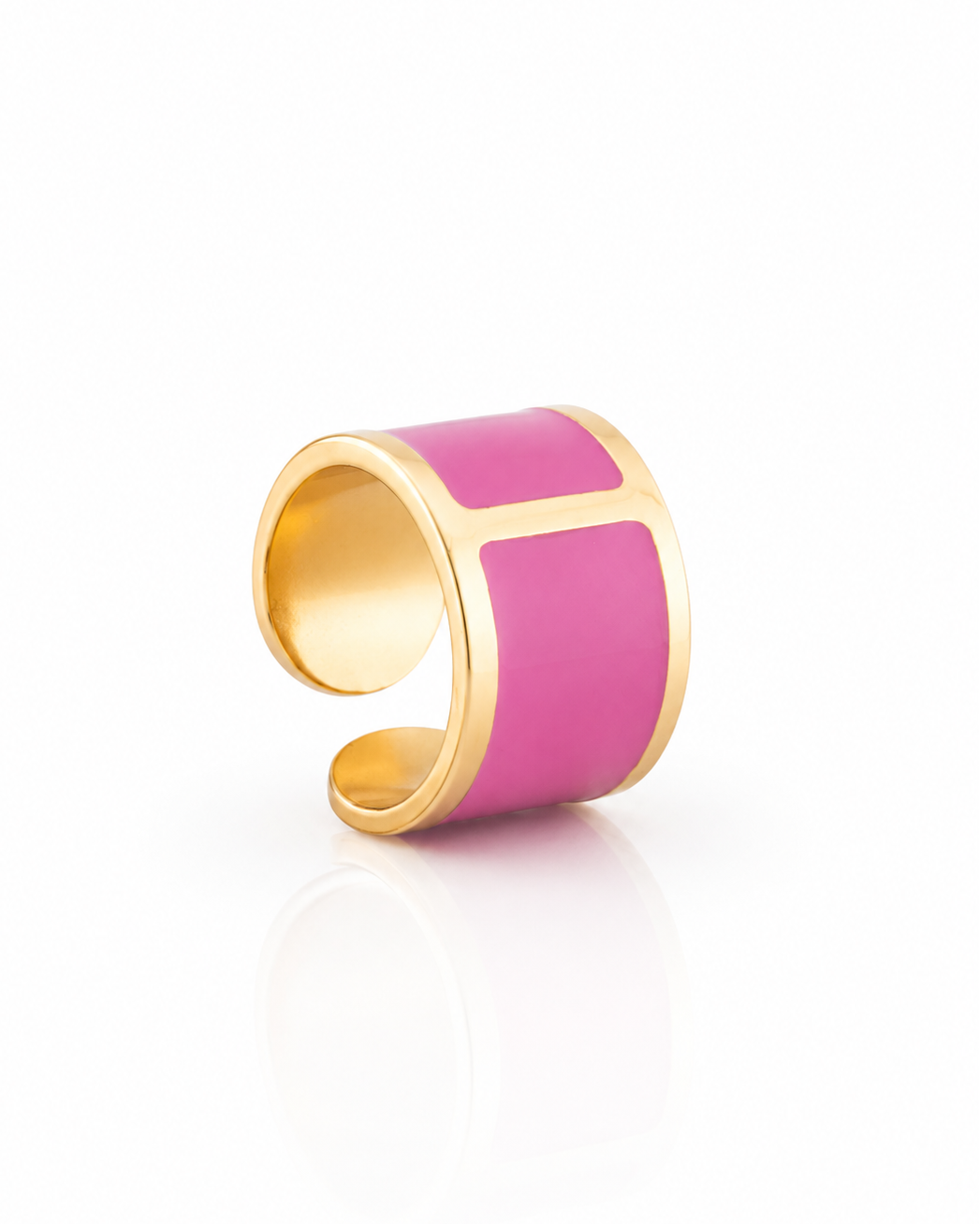 Anello smalto 'Geranio'