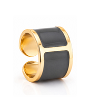 Anillo de esmalte "Gris Piedra"